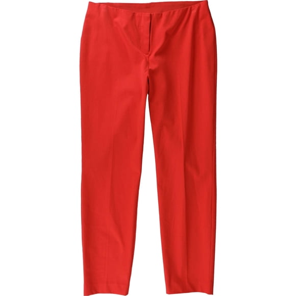 Alfani Womens Hollywood Casual Cropped Pantalones, Rojo, 14