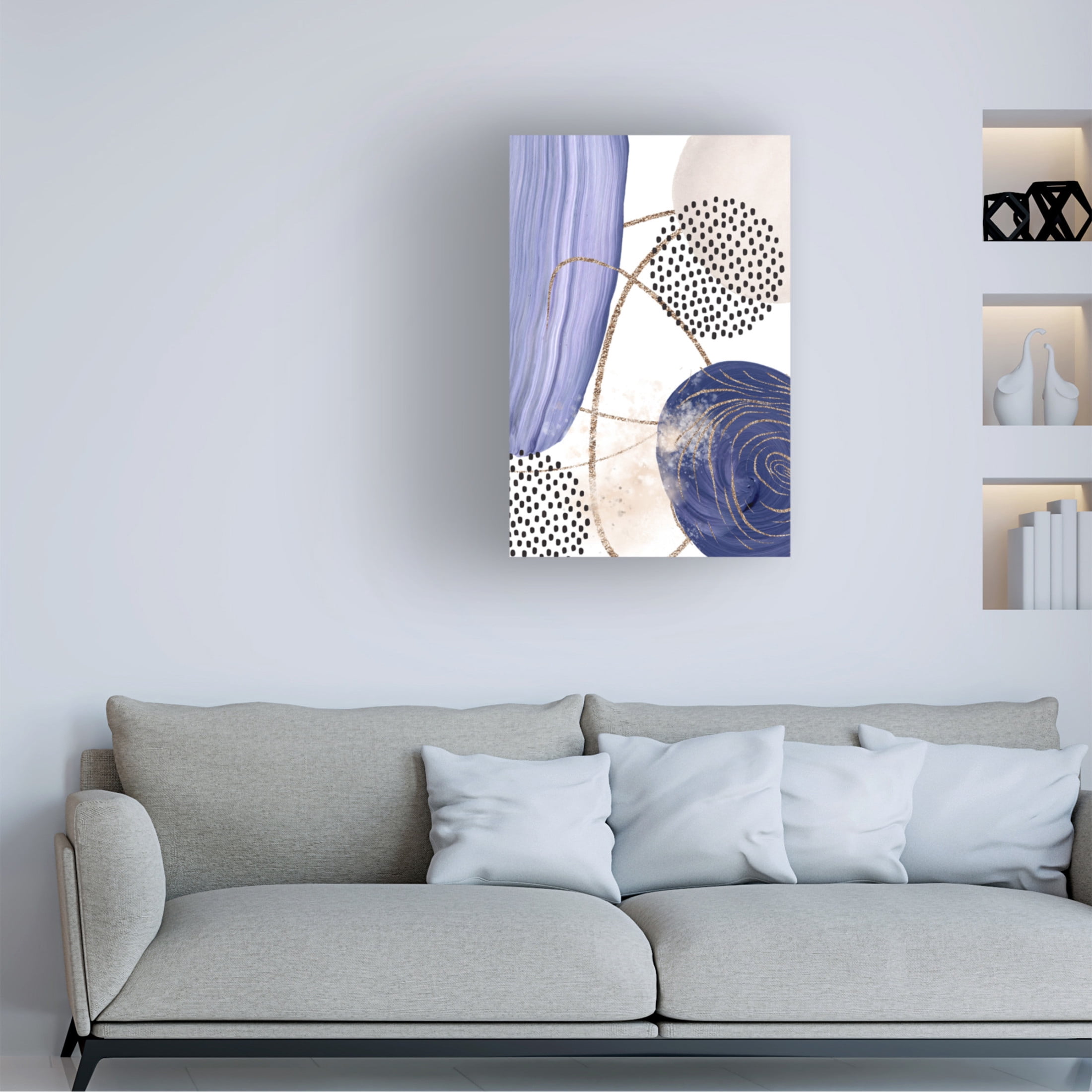 Trademark Fine Art Sally Ann Moss Circle of Colour 3 Canvas Wall Art