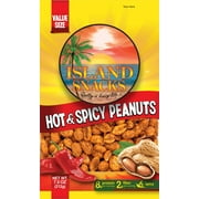 Island Snacks Hot & Spicy Peanuts, 7.5 oz. (6-Pack)