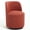 Orange, variant on Resenkos Vintage Linen Textile Revolving Barrel Chair, Ergonomic Armless Accent Seat for Dining Room Vanity Living Area, Dark Green