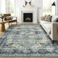 thumbnail image 2 of FairOnly Blue 8'x10' Boho Vintage Area Rugs for Living Room Machine Washable Rugs for Bedroom Soft Indoor Floor Carpet, 2 of 7
