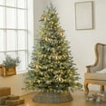 thumbnail image 1 of Juego de 6 adornos navideños dorados con forma de campana | Decoración navideña de plástico para árbol y hogar | Decoraciones festivas de interior para chimeneas, puertas y regalos, 1 of 8
