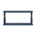 thumbnail image 5 of Euroco Retro Console Table,63" Extra Long Entryway Table with Bottom Shelf and 4 Vase Legs, 2-Tier Narrow Sofa Table Behind the Couch for Entryway, Hallway, Living Room,Navy Blue, 5 of 6