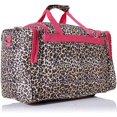 thumbnail image 2 of World Traveler Leopard 16-inch Carry-On Duffel Bag - Pink Trim Leopard, 2 of 4