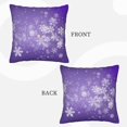 Bingfone Snowfall Sky White Purple Linen Throw Pillow Covers Cushion