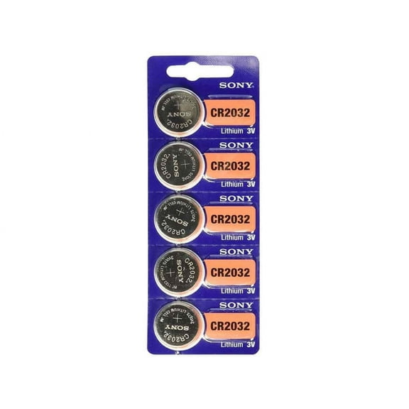 CR2032 Battery Lithium Coin Batteries (Pack of 15) by Sony
