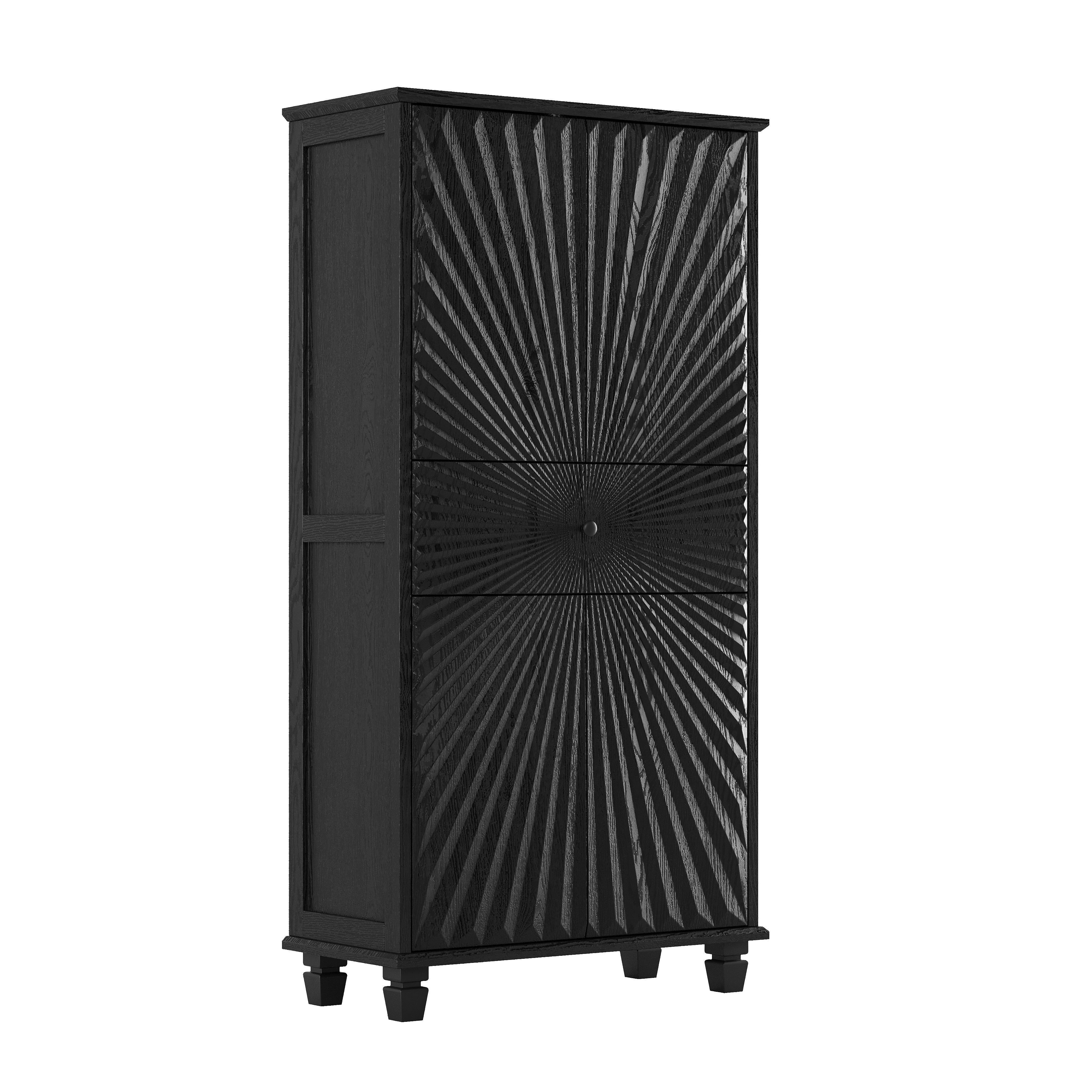 Homy Casa Accent Storage Cabinet Modern Freestanding Cabinet Organizer for Bathroom Entryway Living Room Home