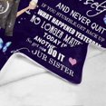 thumbnail image 3 of LHSHID Custom Blanket Throw to my sister love from your sister Never forget That I Love You Blanket Birthday Blanket for Sister Women Girl, 3 of 4