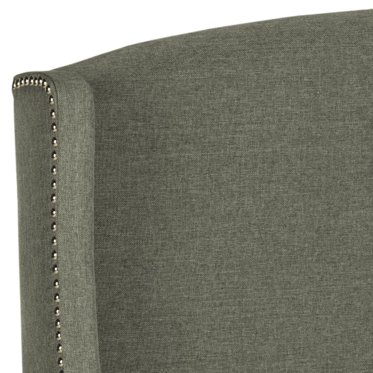 SAFAVIEH Austin Modern Winged Upholstered Headboard, Twin, Grey