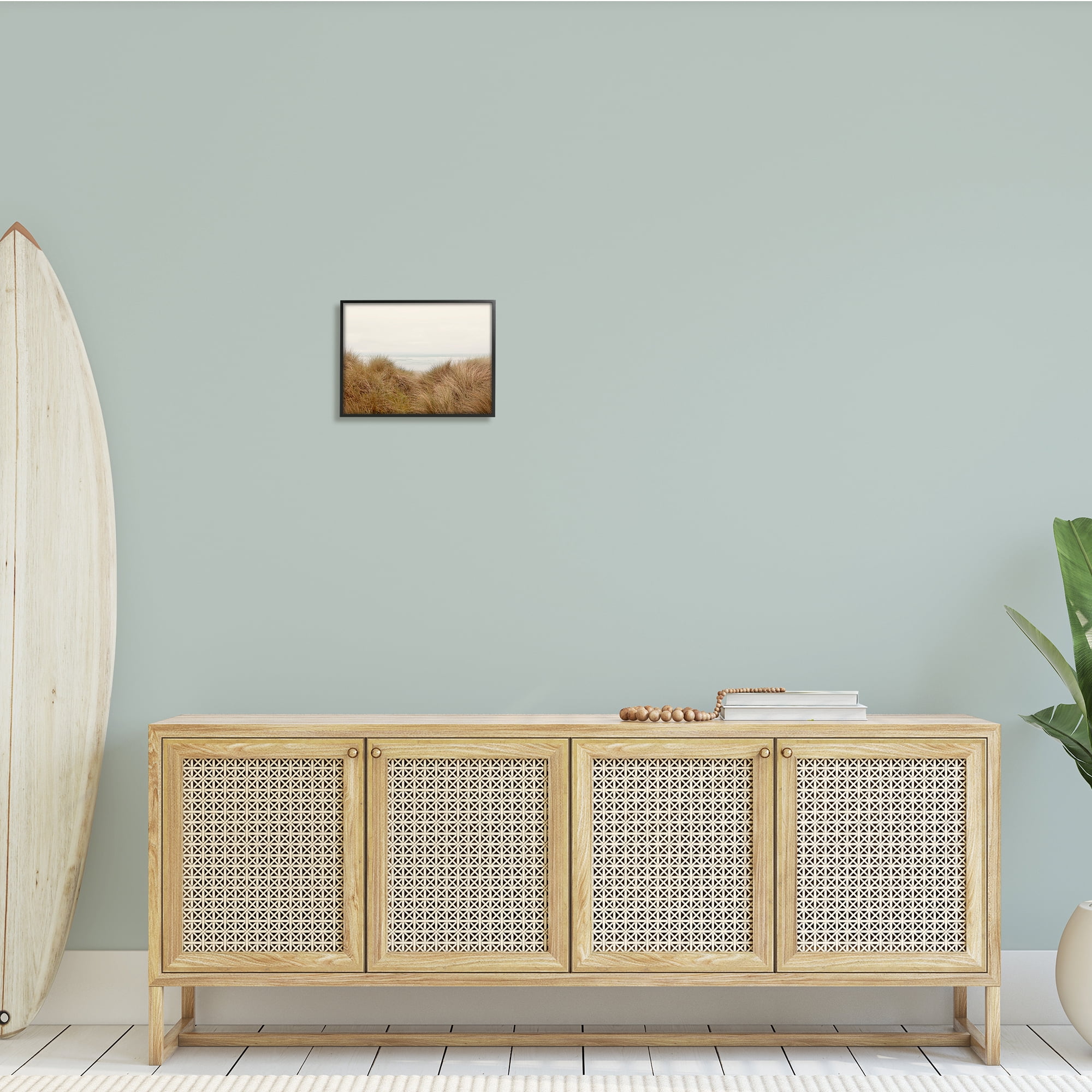Stupell Indtries Beach Behind Tall Grass Sun Bleached Ocean Landscape,14 x 11,Design by Ian Winstanley