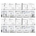 thumbnail image 1 of Set 10 Sticker Espejo Decorativo Plata Adhesivo Interior Acrílico H&Jess Sticker, 1 of 4