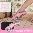thumbnail image 2 of Pink Cordless Electric Scissors, 4V Rechargeable Powerful Shears Cutting Tool for Fabric, Leather, Carpet and Cardboard, Power Rotary Cutters for Sewing, Scrapbooking, Crafting, 2 of 6