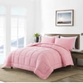 thumbnail image 2 of Juego de edredón DOWNCOOL para todas las estaciones, rosa, doble con funda de almohada, 2 of 7
