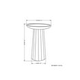 thumbnail image 7 of Allora 13" Round Contemporary Solid Wood Accent Table in Brown, 7 of 7