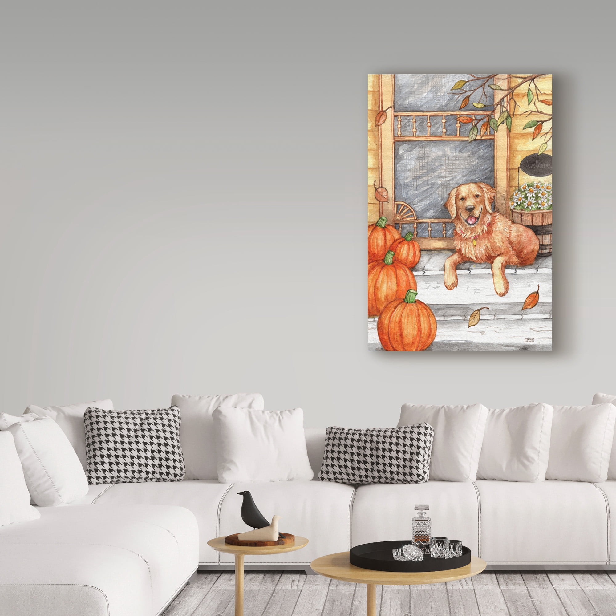 Trademark Fine Art 'Autumn Golden Welcome' Canvas Art by Melinda Hipsher