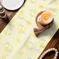 thumbnail image 3 of Yellow Lemon Table Runner 72 Inches, Summer Farmhouse Fruits Leaves Lemon Bed Runner Dresser Scarves Tabletop for Indoor Outdoor Parties/Ceremony/Banquet, 16" x 72", 3 of 9