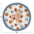 thumbnail image 3 of Sweet Jojo Designs Watercolor Sports Theme Multicolor Baby Play Mat, 3 of 4