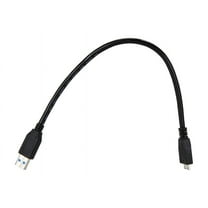 Tripp Lite U326-001-BK USB 3.0 SuperSpeed Device Cable A to Micro B M/M Black, 1 ft.
