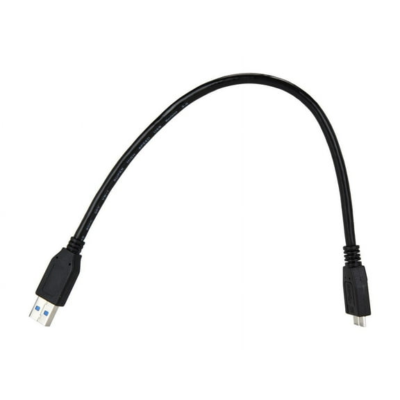 Tripp Lite U326-001-BK USB 3.0 SuperSpeed Device Cable A to Micro B M/M Black, 1 ft.