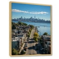 thumbnail image 2 of Designart "Queens Panorama A Glimpse of New York II" Cityscapes Floater Framed Canvas Print, 2 of 7