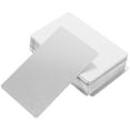 thumbnail image 2 of 100Pcs Blank Metal Cards Sublimation Metal Business Cards Thick Business Cards Name Cards, 2 of 8