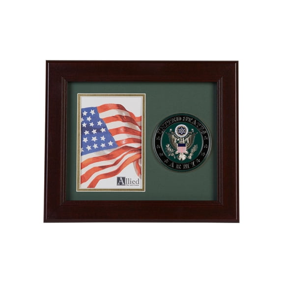 Allied Frame US Army Medallion Portrait Picture Frame - 4 x 6 Picture Opening