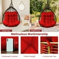 thumbnail image 7 of Egg Chair Cushion Replacement, Waterproof Hanging Basket Seat Cushion, U-Shape Swing Chair Cuhsion 37x49 Inches for Indoor Outdoor Patio Porch Furniture (Only Cushion), 7 of 7