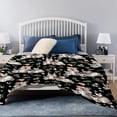 thumbnail image 4 of Yibo Cow Floral Blanket Flannel Soft and Comfortable Anti-static Bed Sofa Blanket, 4 of 7