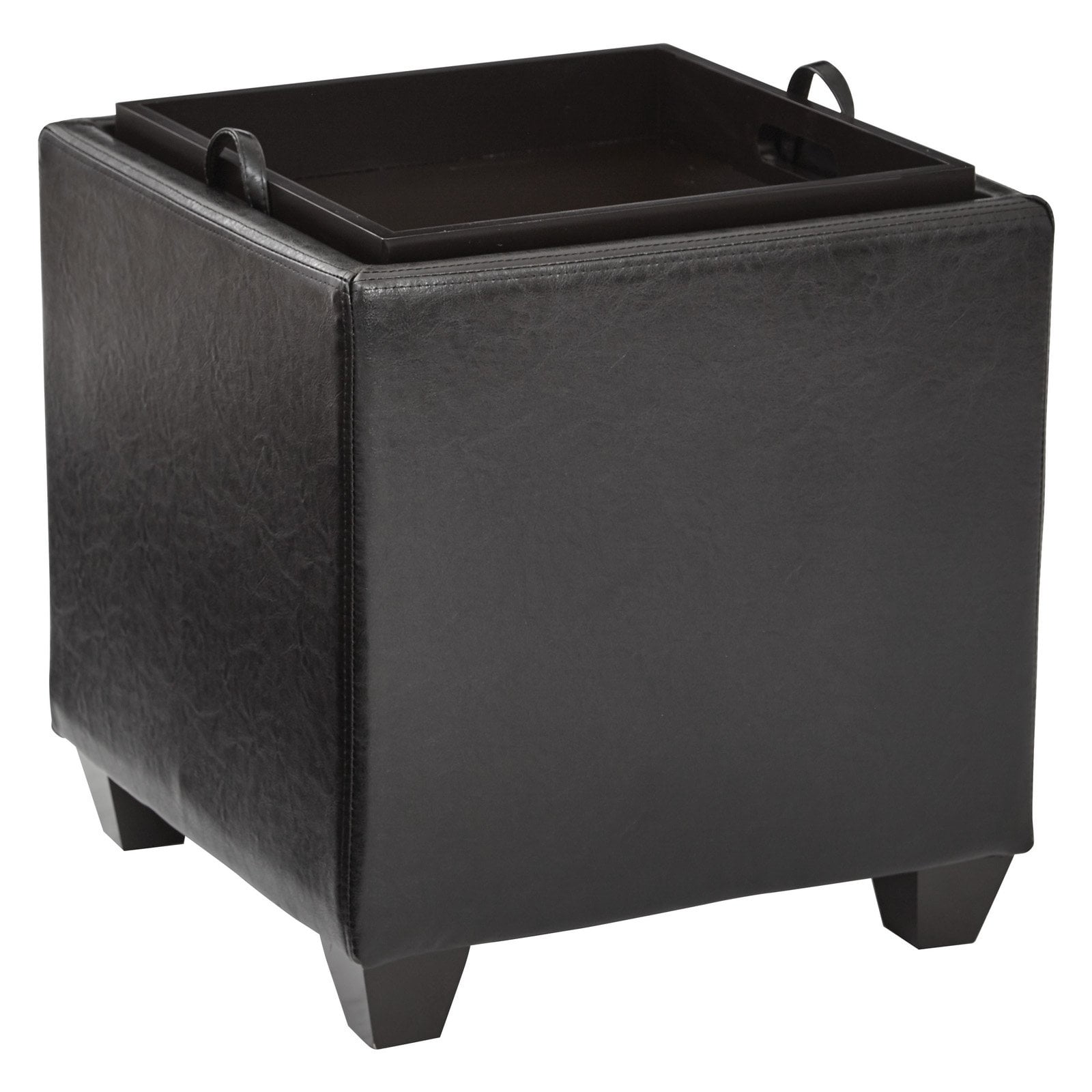 Storage Ottoman with Tray