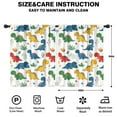 thumbnail image 2 of Blackout Kids Curtains,Colorful Dinosaur and Leaf Pattern Childrens Insulated Curtains Set Of 2,Bedroom Essentials,Toddler Room Decor 42"x54", 2 of 5