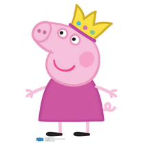 SC959 Peppa Pig Crown Mini Cardboard Cutout Standup