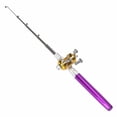 thumbnail image 2 of Generic Compact Pen-Style Fishing Rod Set with Reel, 25m Line & Accessories, Portable & Lightweight, Multiple Colors Available (Purple), 2 of 6
