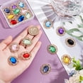 thumbnail image 4 of 20 Pcs Sew on Rhinestone Mixed Color Oval Acrylic Crystal Rhinestones with Golden Plated Alloy Settings Shiny Flower Gemstone for Clothing Garment Crafts, 4 of 6
