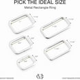 thumbnail image 3 of CRAFTME STUDIO 3/4 Inch Metal Rectangle Buckle Rings for 5/8, 3/4 and 1 Inch Straps, Heavy Duty Bag, Belt Loop and Purse Hardware, 100 PCS (Gold), 3 of 9