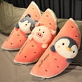 thumbnail image 2 of Watermelon Piggy Fruit Pillow Sleeping Long Fruit Cushion Simulation Cartoon Rabbit Penguin Doll Girl Girl heqiyong toy, 2 of 2
