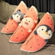 thumbnail image 2 of Watermelon Piggy Fruit Pillow Sleeping Long Fruit Cushion Simulation Cartoon Rabbit Penguin Doll Girl Girl heqiyong toy, 2 of 2