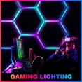 thumbnail image 4 of Luminaria GOSLARLIT, paquete de 24 luces LED hexagonales RGB IP54, 4 of 8