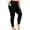A-Black, variant on Nausy Women's High Waist Yoga Pants with Pockets Plus Size Leggings Tummy Control Workout Yoga Leggings Black