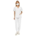 thumbnail image 1 of Conjuntos de batas para mujer, ropa de trabajo cómoda de verano, conjunto de uniformes de enfermería finos M Yuyangstore Uniforme de enfermera, 1 of 8