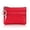 Red, variant on Ayli Mini Leather Wallet Coin Purse 3 Zipper Pockets Key Ring Mini Pouch for Women and Teenage Girls