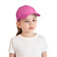thumbnail image 5 of LIZENG Girls Glitter Baseball Cap Kids Adjustable Ponytail Hat Toddler Summer Mesh Trucker Hats, 5 of 7