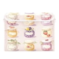 thumbnail image 7 of Yayeee Collapsible Cube Storage Bin with Lid Fabric Closet Decorative Basket with Handles, Purple Jam Jars, 7 of 7