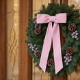 thumbnail image 4 of Long Velvet Bow with Long Streamers Large Decorative Velvet Ribbon Bow, 4 of 7
