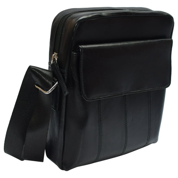 Marshal Crossbody Bag for Men Genuine Leather Mens Shoulder Handbag for iPad Tablets, Travel, Cycling, Hiking, Office, Business