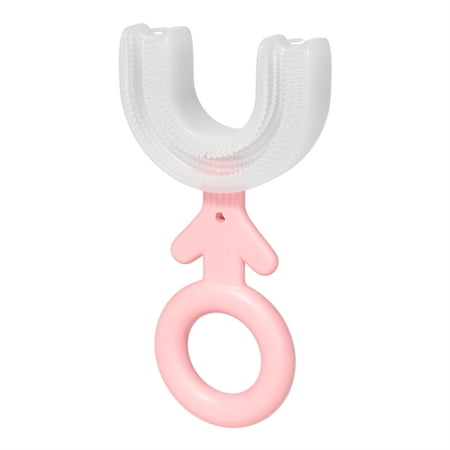 HSMQHJWE Brush for Braces U Shaped Toothbrush For 0~12 Years Old Manual Training Toothbrush U Shaped Portable Silicone Toothbrush For Toddlers Teeth ning Tray