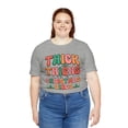 thumbnail image 5 of Thick Thighs and Christmas Vibes Groovy Women's Christmas Shirt, 5 of 10