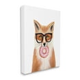 thumbnail image 3 of Stupell Industries Fox Holding Donut Wearing Glasses Graphic Art Gallery Wrapped Canvas Print Wall Art, Design by Elizabeth Tyndall, 3 of 7