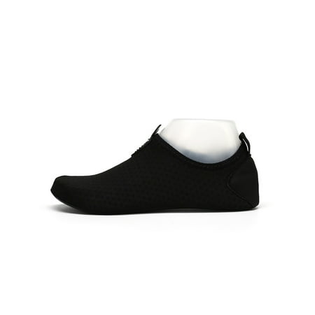 

Woobling Women Men Beach Shoe Surfing Aqua Socks Barefoot Water Shoes Swim Sock Sneaker Non-Slip Trainers Quick Dry Comfort Black 10.5