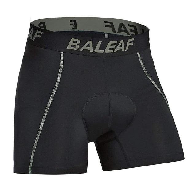 BALEAF Mens cycling Underwear with Padding 3D Padded Bike Shorts MTB Liner cycle  Bicycle clothing Accessories gray L 