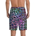 thumbnail image 3 of Fotbe Rainbow Animal Skin Pajama Shorts for Men, Men's Pajama Bottoms, Sleepwear,Short Pajama Pants-Medium, 3 of 9